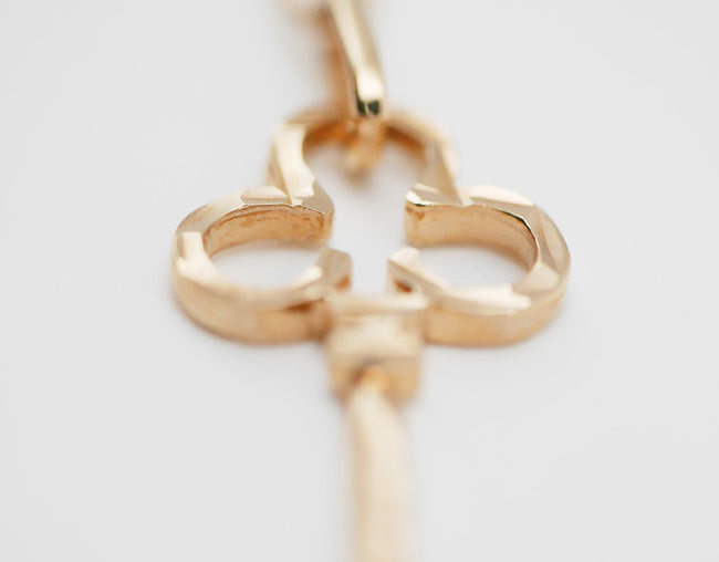 세잎클로버 Key  Necklace 18k